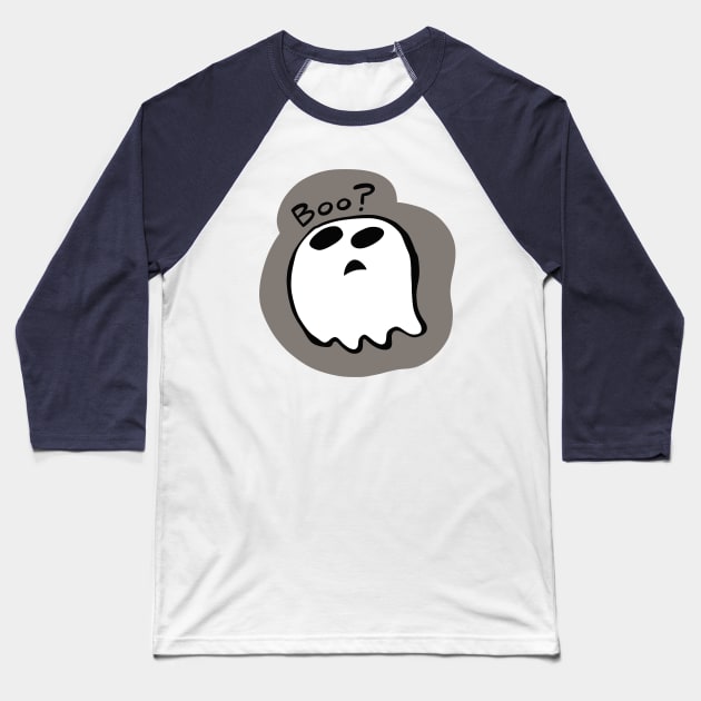 Question Ghost Baseball T-Shirt by westinchurch